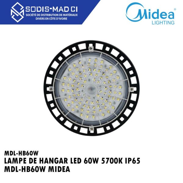 LAMPE DE HANGAR LED 60W 5700K IP65 MDL-HB60W MIDEA