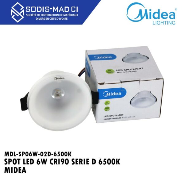 SPOT LED 6W CRI90 SERIE D 6500K MIDEA