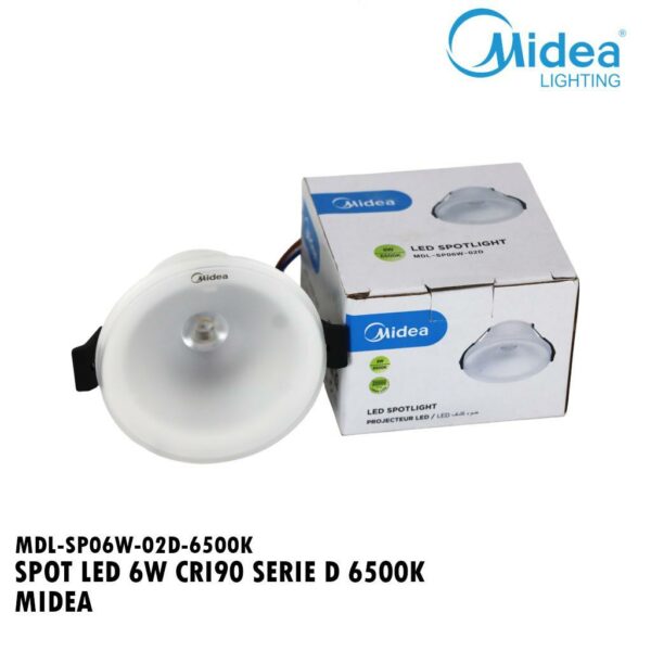 SPOT LED 6W CRI90 SERIE D 6500K MIDEA