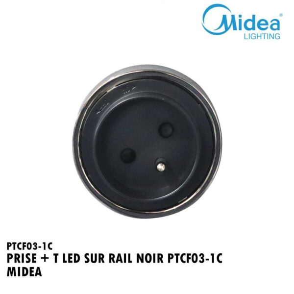 PRISE + T LED SUR RAIL NOIR PTCF03-1C MIDEA