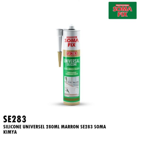SILICONE UNIVERSEL 280ML MARRON SE283 SOMA KIMYA