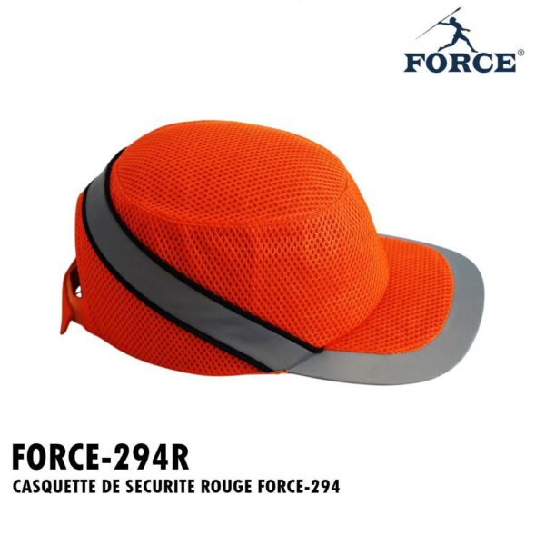 CASQUETTE DE SECURITE ROUGE FORCE-294