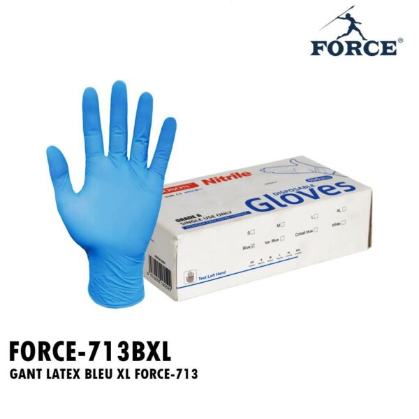 GANT LATEX BLEU XL FORCE-713
