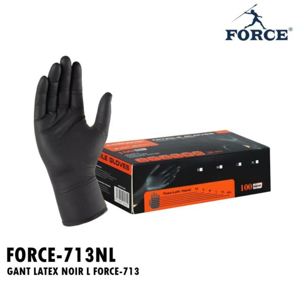 GANT LATEX NOIR L FORCE-713