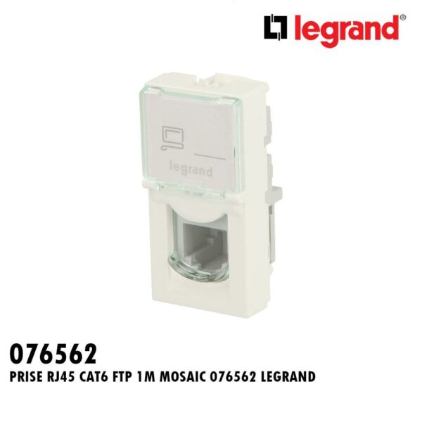 PRISE RJ45 CAT6 FTP 1M MOSAIC 076562 LEGRAND