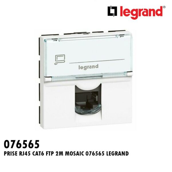 PRISE RJ45 CAT6 FTP 2M MOSAIC 076565 LEGRAND
