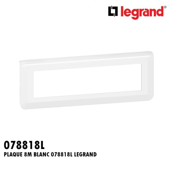 PLAQUE 8M BLANC 078818L MOSAIC LEGRAND