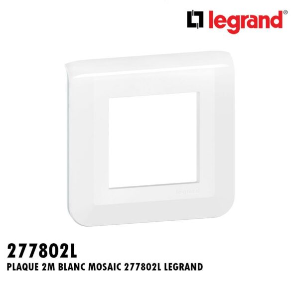 PLAQUE 2M BLANC MOSAIC 277802L LEGRAND