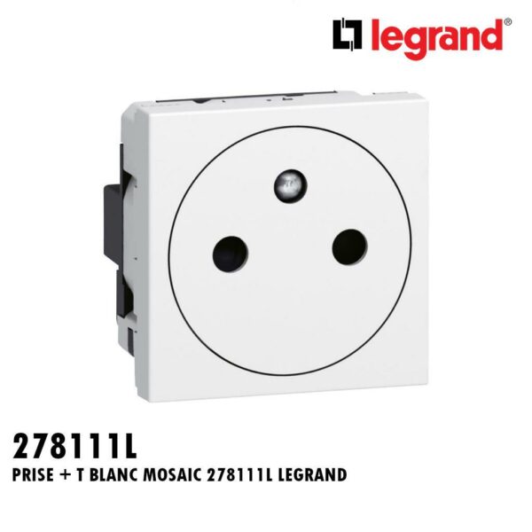 PRISE + T BLANC MOSAIC 278111L LEGRAND