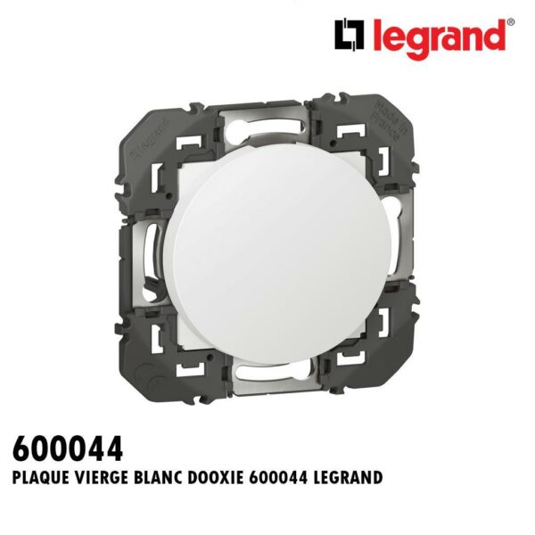 PLAQUE VIERGE BLANC DOOXIE 600044 LEGRAND
