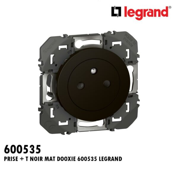 PRISE + T NOIR MAT DOOXIE 600535 LEGRAND