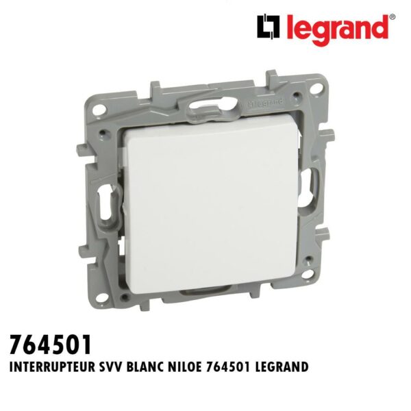 INTERRUPTEUR SVV BLANC NILOE 764501 LEGRAND