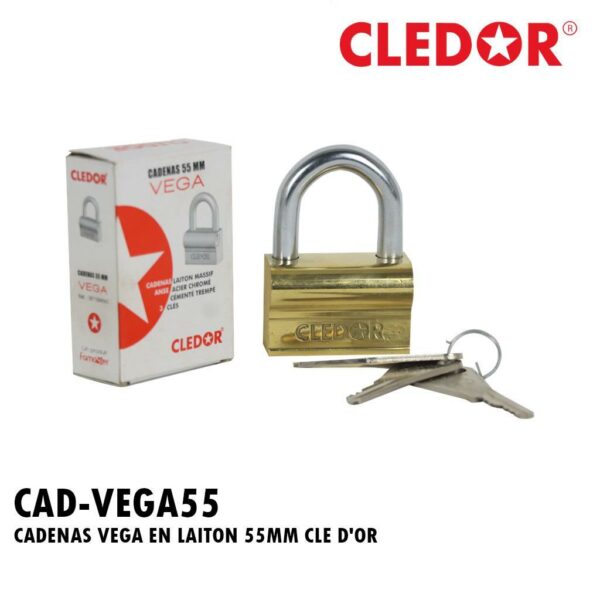 CADENAS VEGA EN LAITON 55MM CLE D'OR