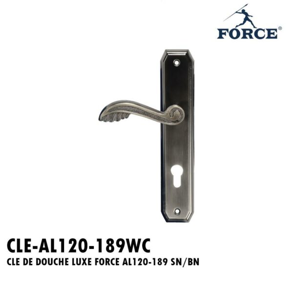 CLE DE DOUCHE LUXE FORCE AL120-189 SN/BN