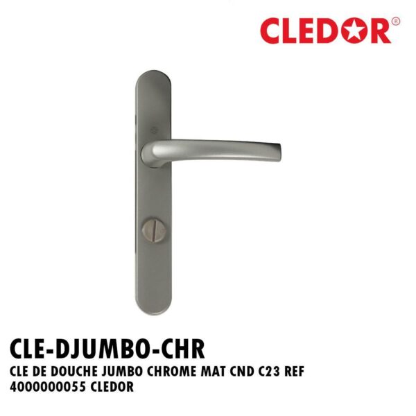 CLE DE DOUCHE JUMBO CHROME MAT CND C23 REF 4000000055 CLEDOR