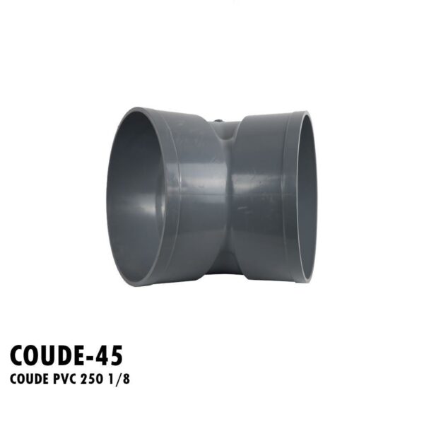 COUDE PVC 250 1/8