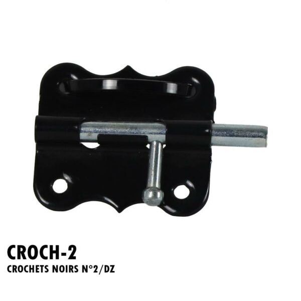 CROCHETS NOIRS N°2/DZ