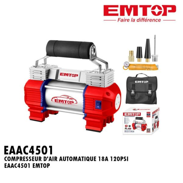 COMPRESSEUR D'AIR AUTOMATIQUE 18A 120PSI EAAC4501 EMTOP