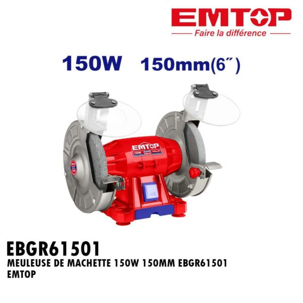MEULEUSE DE MACHETTE 150W 150MM EBGR61501 EMTOP