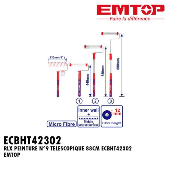 RLX PEINTURE N°9 TELESCOPIQUE 88CM ECBHT42302 EMTOP