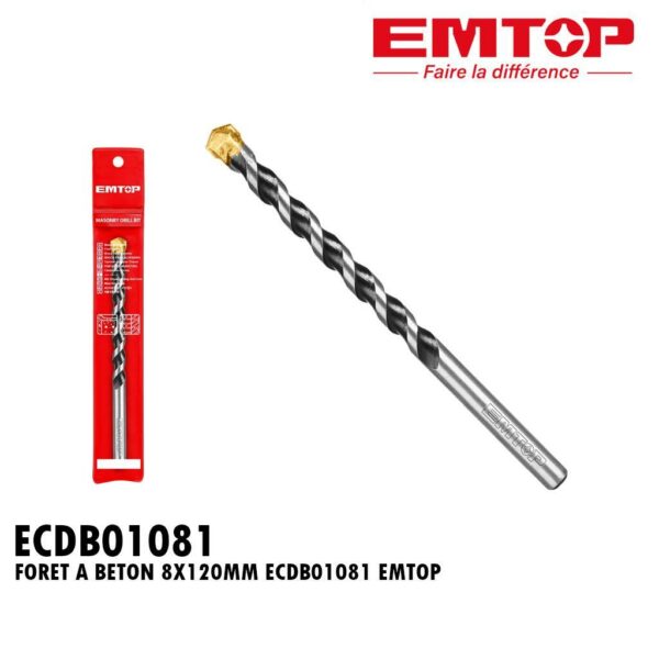 FORET A BETON 8X120MM ECDB01081 EMTOP