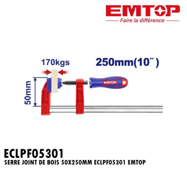 SERRE JOINT DE BOIS 50X250MM ECLPF05301 EMTOP