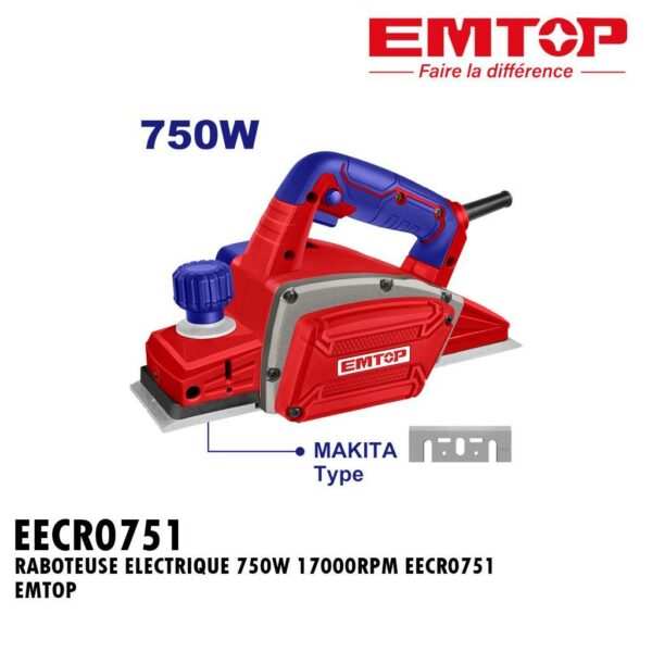 RABOTEUSE ELECTRIQUE 750W 17000RPM EECR0751 EMTOP