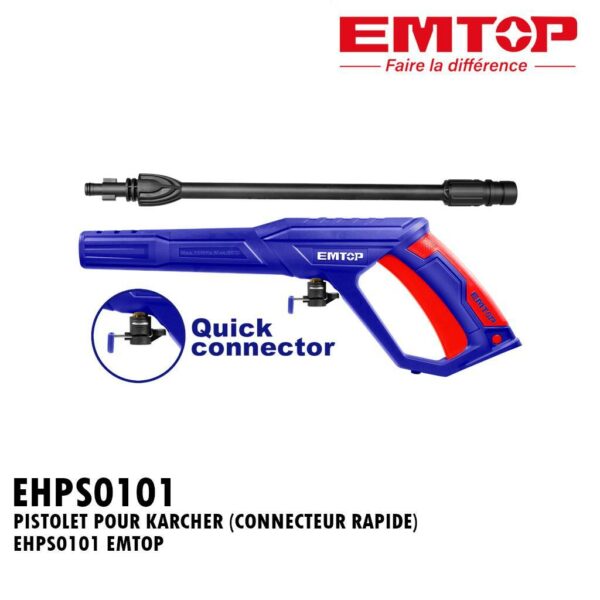 PISTOLET POUR KARCHER (CONNECTEUR RAPIDE) EHPS0101 EMTOP