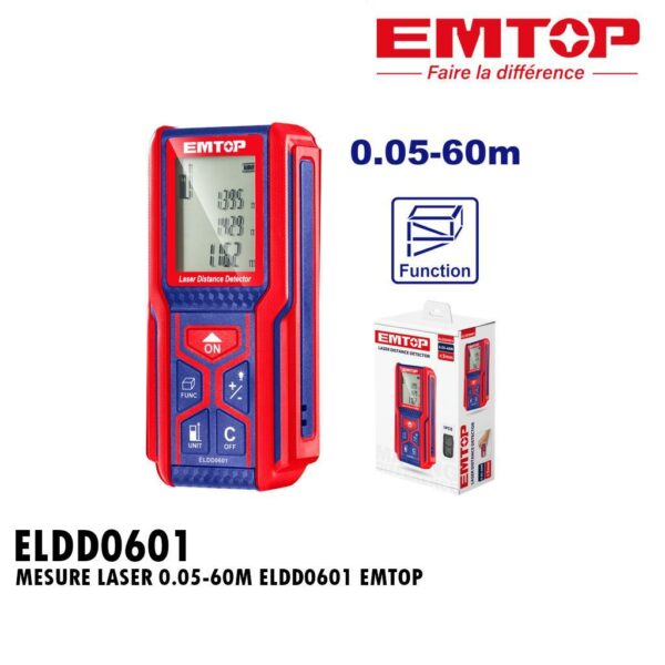MESURE LASER 0.05-60M ELDD0601 EMTOP