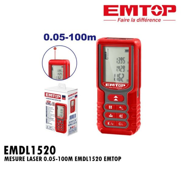 MESURE LASER 0.05-100M EMDL1520 EMTOP