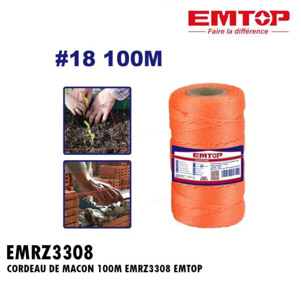 CORDEAU DE MACON 1.5MM 100M EMRZ3308 EMTOP