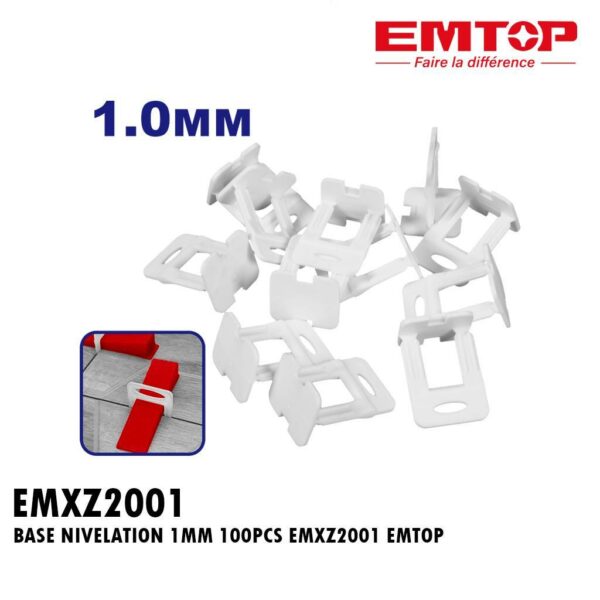 CROISILLONS NIVELATION 1MM 100PCS EMXZ2001 EMTOP