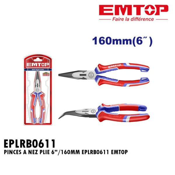 PINCES A NEZ PLIE 6"/160MM EPLRB0611 EMTOP