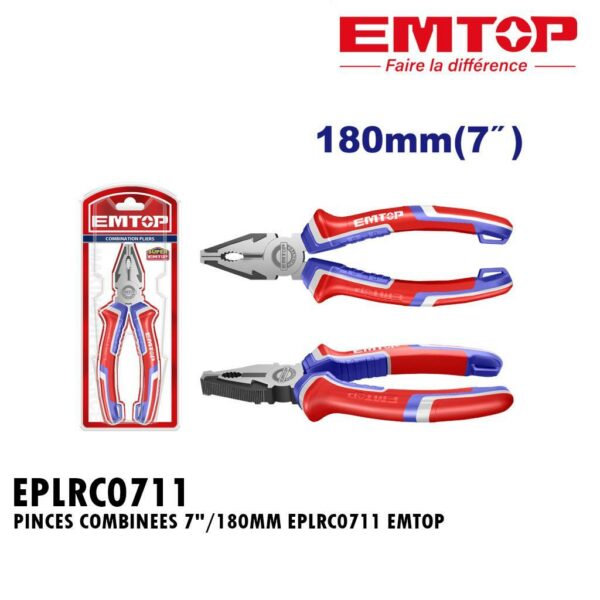 PINCES COMBINEES 7"/180MM EPLRC0711 EMTOP