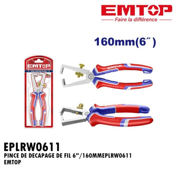 PINCE DE DECAPAGE DE FIL 6"/160MMEPLRW0611 EMTOP
