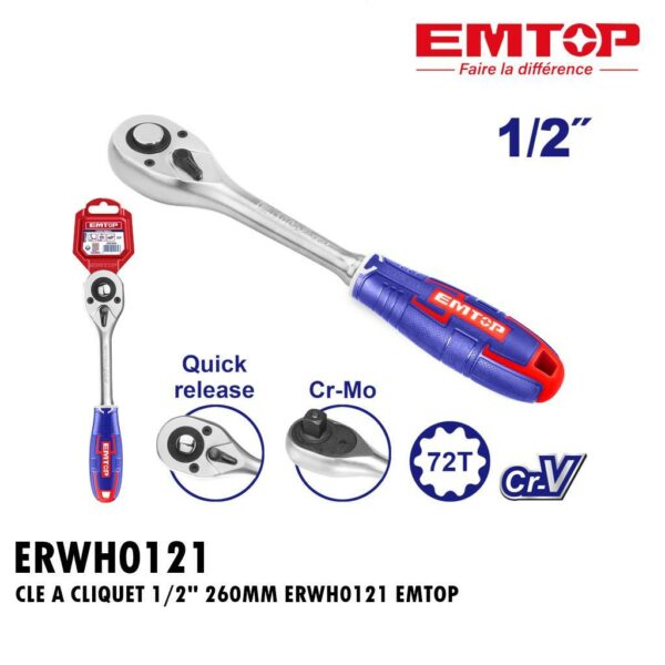 CLE A CLIQUET 1/2" 260MM ERWH0121 EMTOP