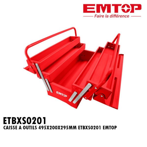 CAISSE A OUTILS 495X200X295MM ETBXS0201 EMTOP