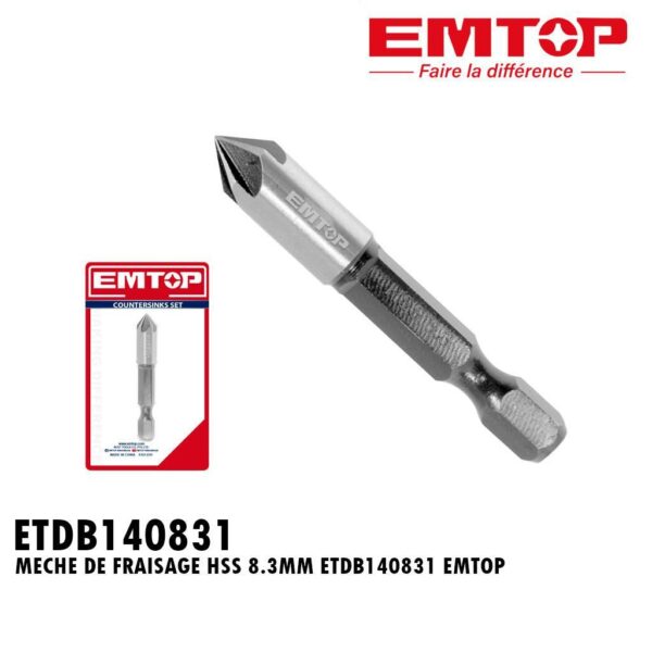 MECHE DE FRAISAGE HSS 8.3MM ETDB140831 EMTOP