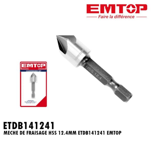 MECHE DE FRAISAGE HSS 12.4MM ETDB141241 EMTOP