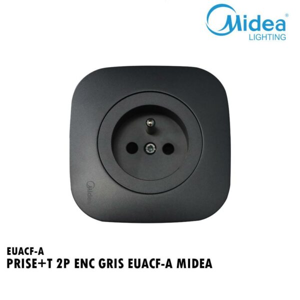 PRISE + T 2P ENC GRIS EUACF-A MIDEA