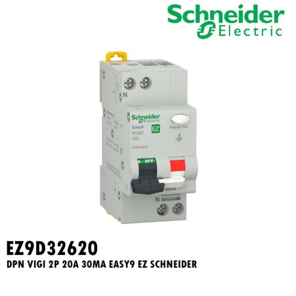 DPN VIGI 2P 20A 30MA EASY9 EZ SCHNEIDER