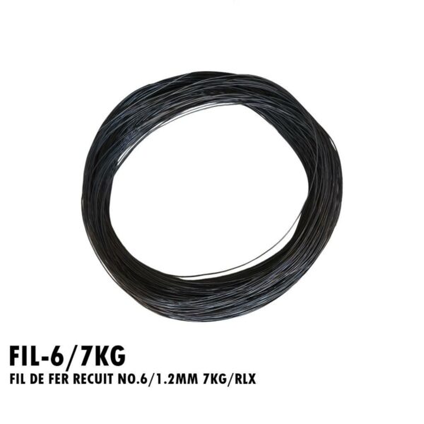 FIL DE FER RECUIT NO.6/1.2MM 7KG/RLX