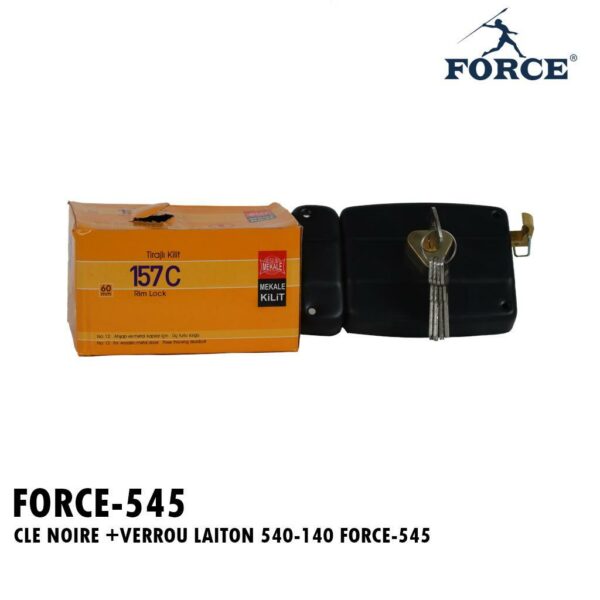 CLE NOIRE +VERROU LAITON 540-140 FORCE-545