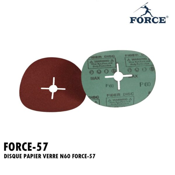 DISQUE PAPIER VERRE N60 FORCE-57