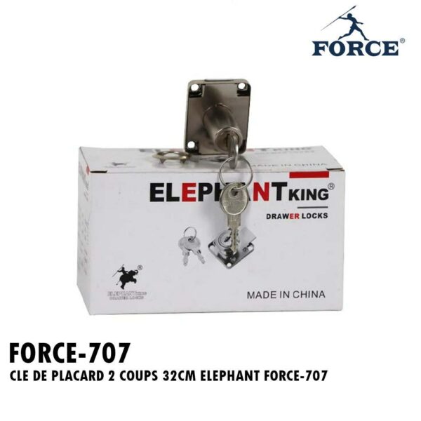 CLE DE PLACARD 2 COUPS 32CM ELEPHANT FORCE-707