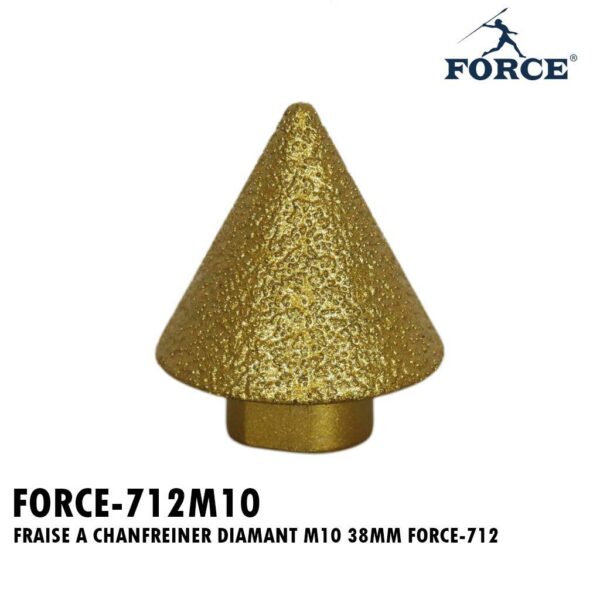 FRAISE A CHANFREINER DIAMANT M10 38MM FORCE-712