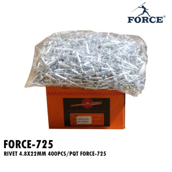 RIVET 4.8X22MM 400PCS/PQT FORCE-725
