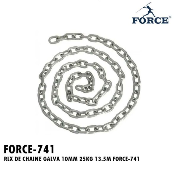 RLX DE CHAINE GALVA 10MM 25KG 13.5M FORCE-741