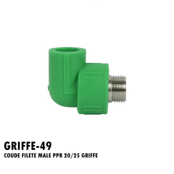 COUDE FILETE MALE PPR 20/25 GRIFFE