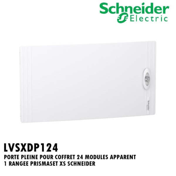 PORTE PLEINE POUR COFFRET 024 MODULES APPARENT 1 RANGEE PRISMASET XS SCHNEIDER